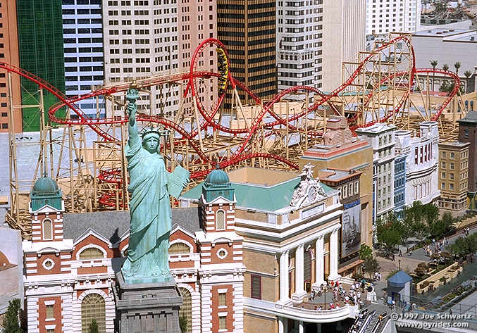 The Big Apple Coaster at New York New York Hotel and Casino