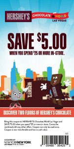 Visit The Store And Save! - Hershey's Chocolate World Las Vegas